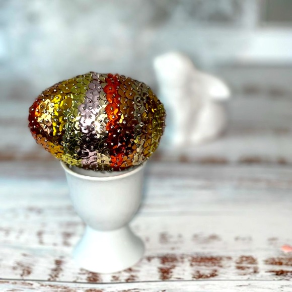 Sequin Ombre Easter Egg | Easter Tree Ornament - Picture 12 of 16